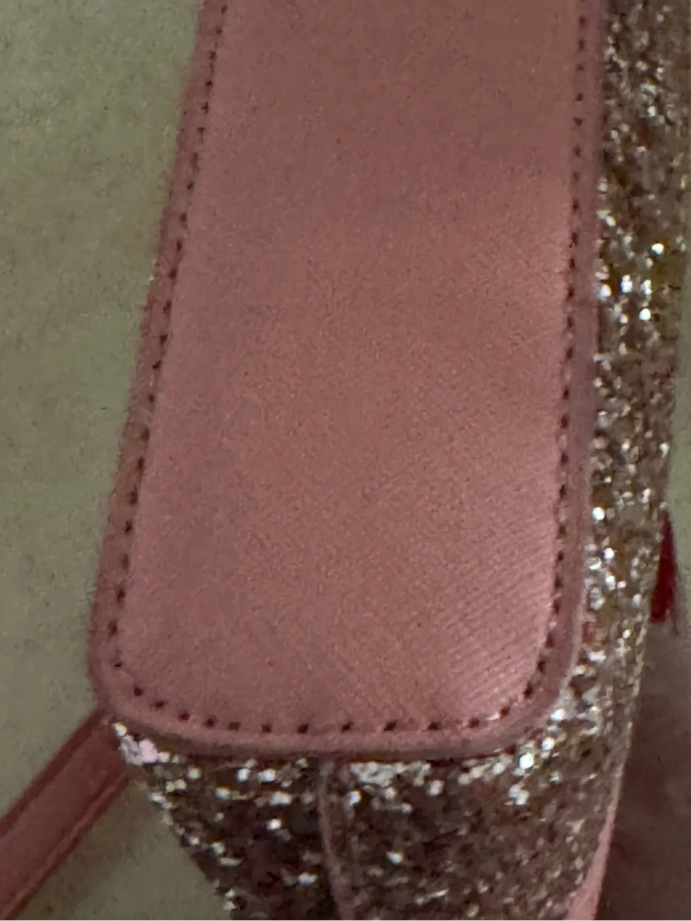 kate spade Coral Pink Crossbody with Glitter Trim & Matching Card Case